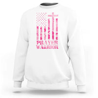 Prayer Warrior Sweatshirt Camo American Flag Christian Pray - Wonder Print Shop
