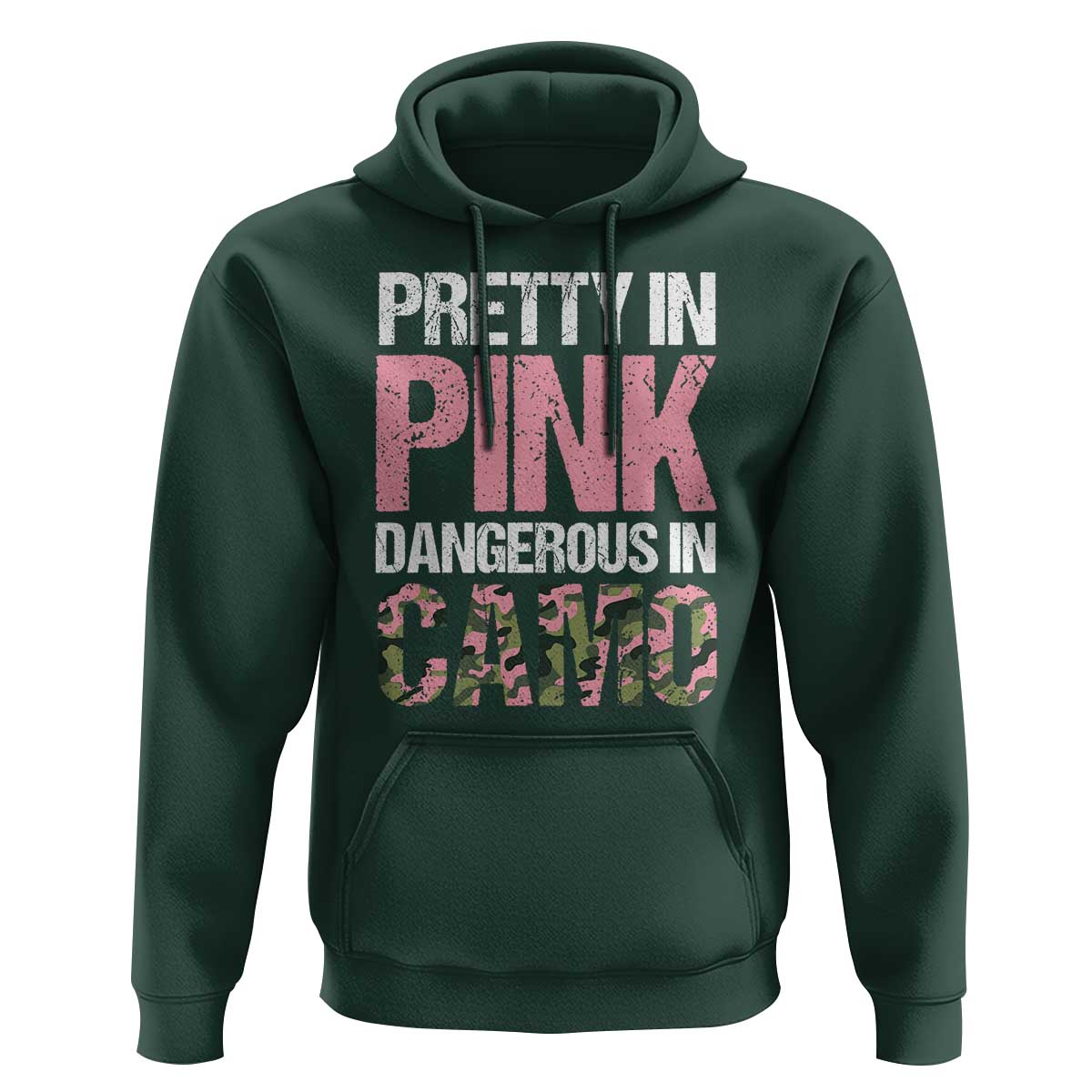 Camo Girl Hoodie Pretty Pink Dangerous Camo Hunting Hunter