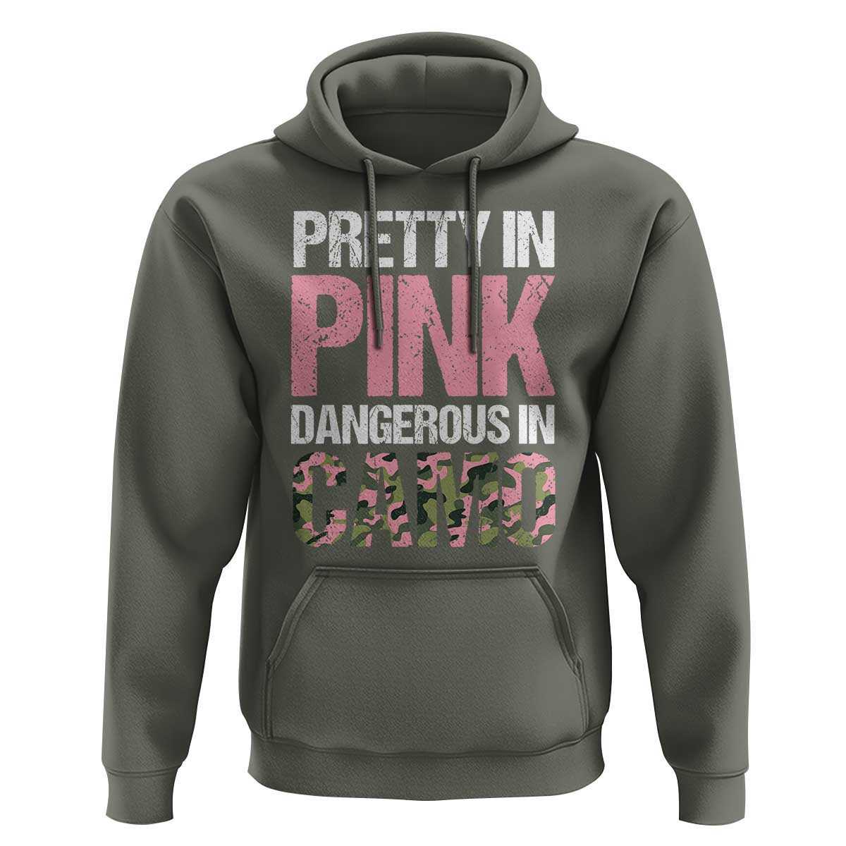 Camo Girl Hoodie Pretty Pink Dangerous Camo Hunting Hunter