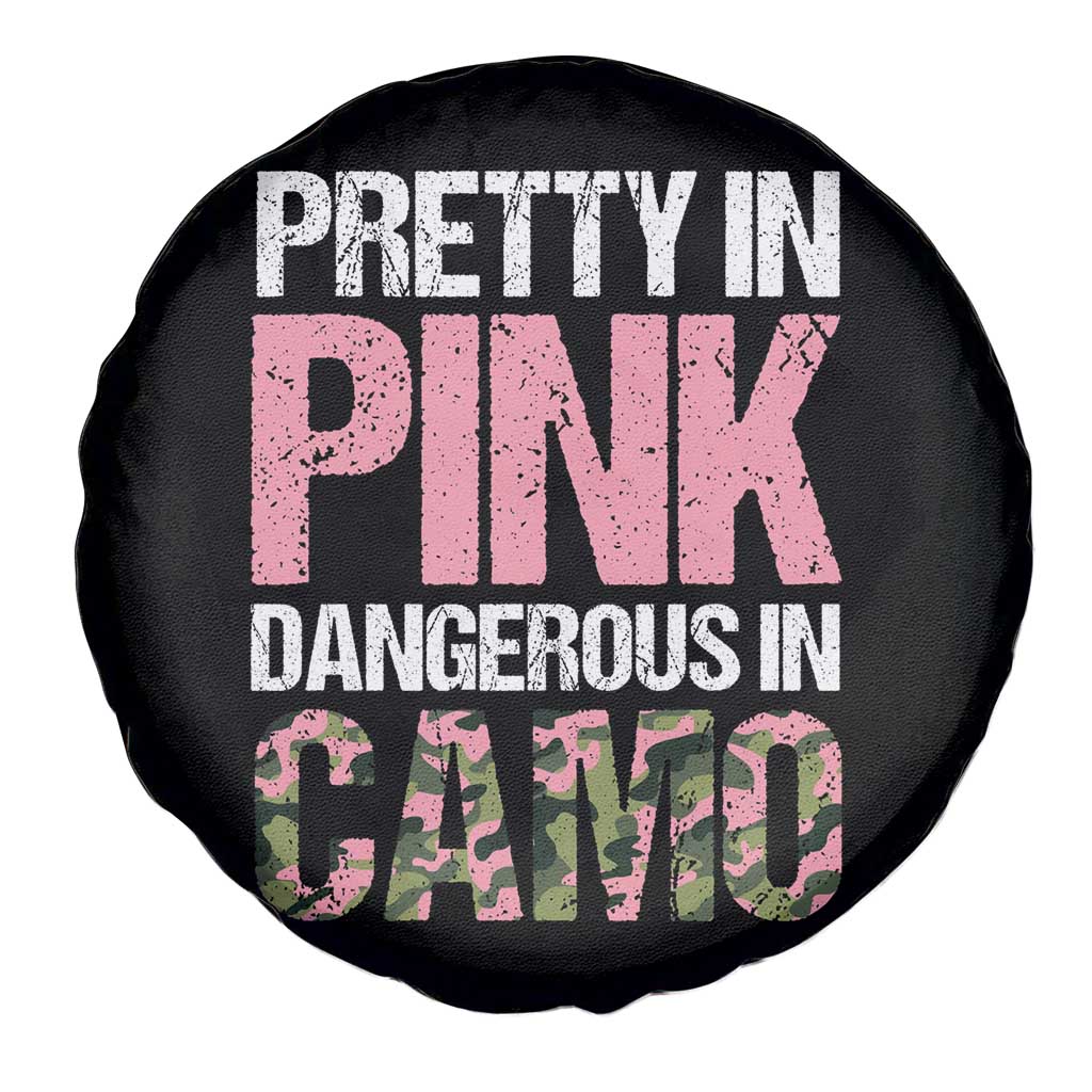 Camo Girl Spare Tire Cover Pretty Pink Dangerous Camo Hunting Hunter