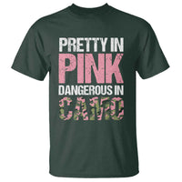 Camo Girl T Shirt Pretty Pink Dangerous Camo Hunting Hunter - Wonder Print Shop