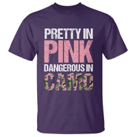 Camo Girl T Shirt Pretty Pink Dangerous Camo Hunting Hunter - Wonder Print Shop