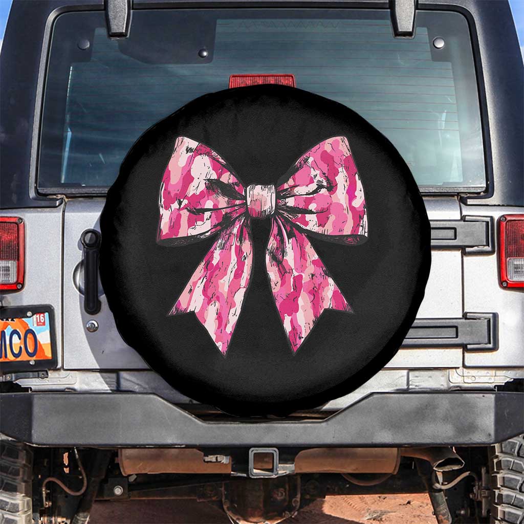 Camo Girl Spare Tire Cover Camouflage Bow Coquette Hunting Hunter
