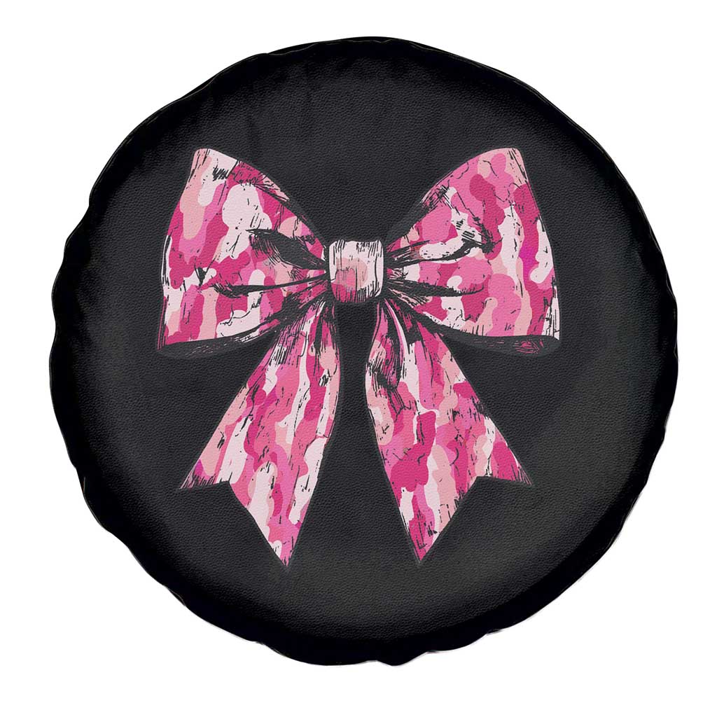 Camo Girl Spare Tire Cover Camouflage Bow Coquette Hunting Hunter