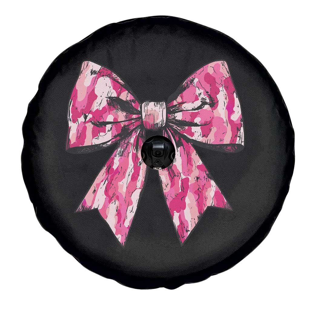 Camo Girl Spare Tire Cover Camouflage Bow Coquette Hunting Hunter