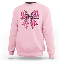 Camo Girl Sweatshirt Camouflage Bow Coquette Hunting Hunter - Wonder Print Shop