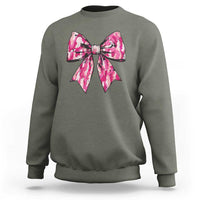 Camo Girl Sweatshirt Camouflage Bow Coquette Hunting Hunter - Wonder Print Shop