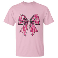 Camo Girl T Shirt Camouflage Bow Coquette Hunting Hunter - Wonder Print Shop