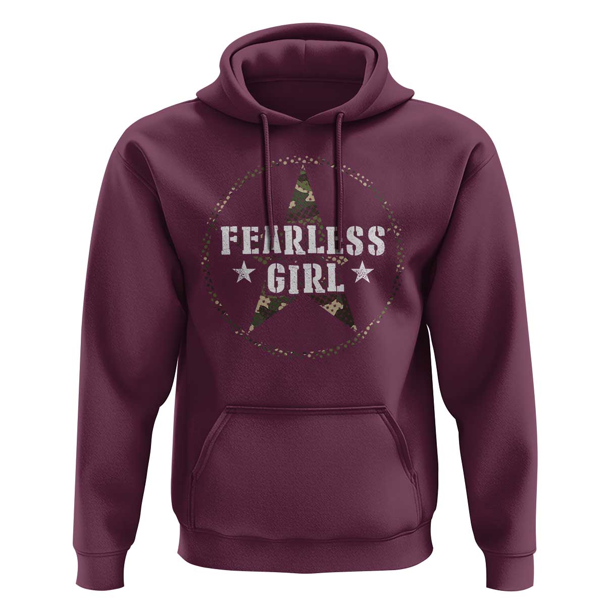 Fearless Girl Camouflage Hoodie