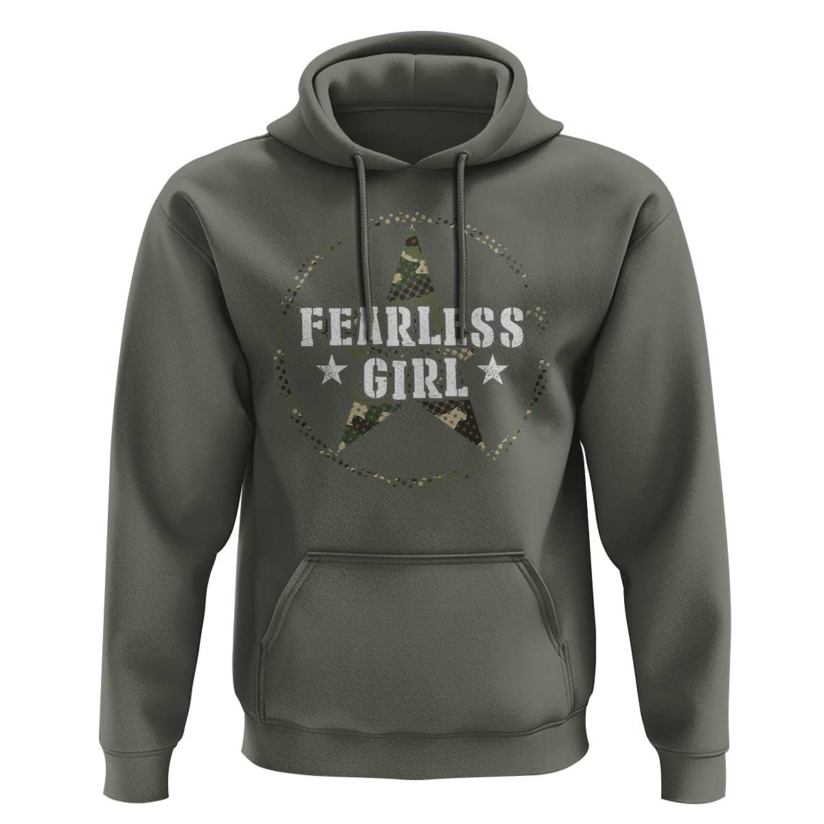 Fearless Girl Camouflage Hoodie