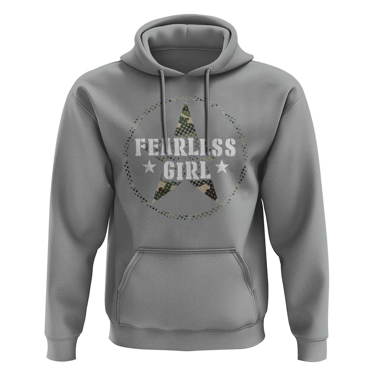 Fearless Girl Camouflage Hoodie