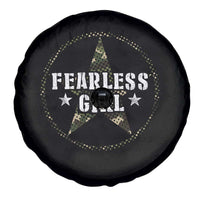 Fearless Girl Camouflage Spare Tire Cover