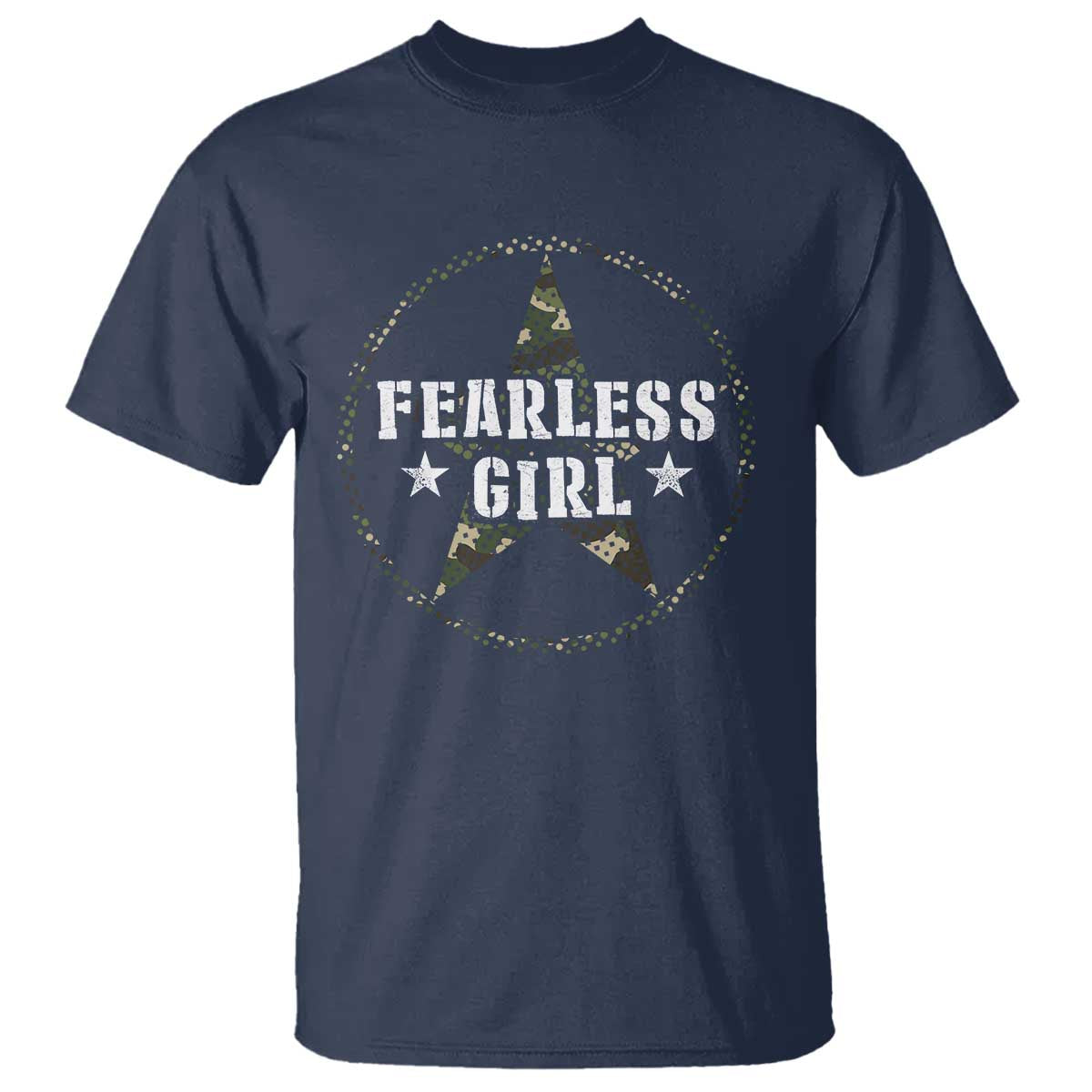 Fearless Girl Camouflage T Shirt - Wonder Print Shop