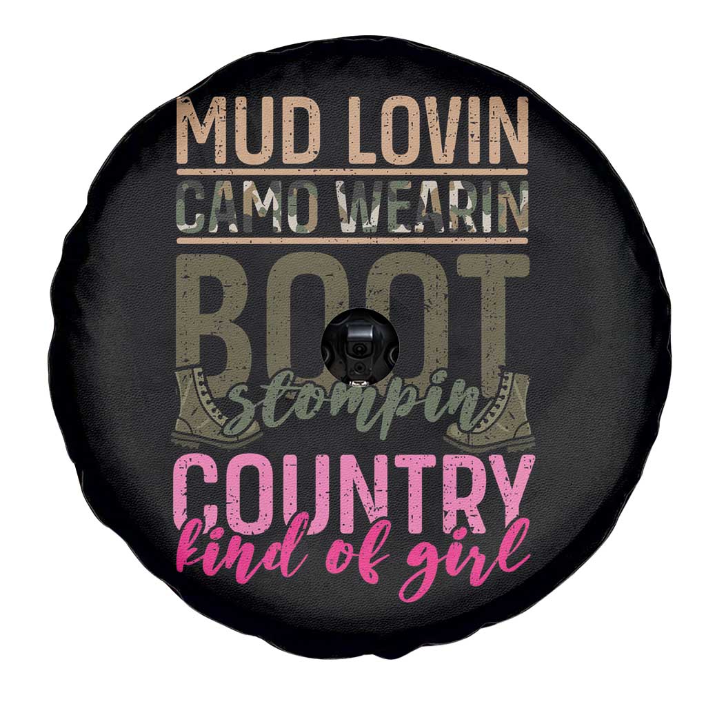 Country Girl Spare Tire Cover Mud Lovin Camo Wearin Boot Stomping