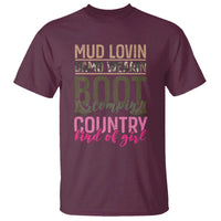 Country Girl T Shirt Mud Lovin Camo Wearin Boot Stomping - Wonder Print Shop