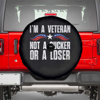 Veteran Pride Spare Tire Cover I'm A Veteran Not A Sucker Or A Loser