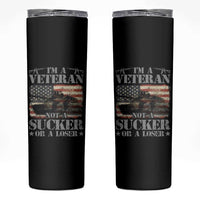 I'm A Veteran Skinny Tumbler Not A Sucker Or A Loser Tank Veterans Day