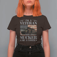 I'm A Veteran T Shirt For Women Not A Sucker Or A Loser Tank Veterans Day - Wonder Print Shop