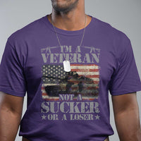 I'm A Veteran T Shirt Not A Sucker Or A Loser Tank Veterans Day - Wonder Print Shop