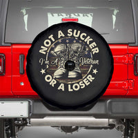 Not A Sucker Or A Loser Spare Tire Cover Veterans Day Patriotic American Flag
