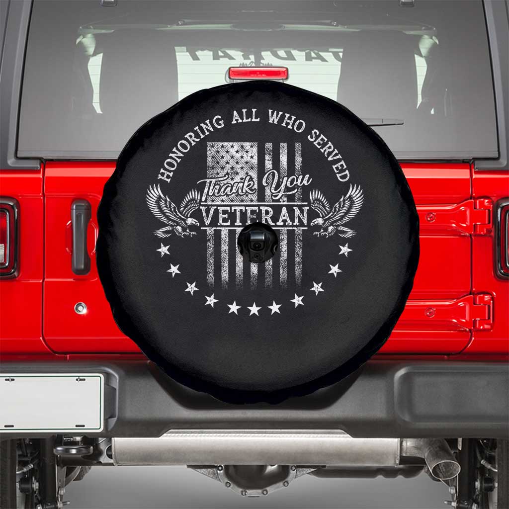 Veterans Day Spare Tire Cover Honoring All Who Served Thank You