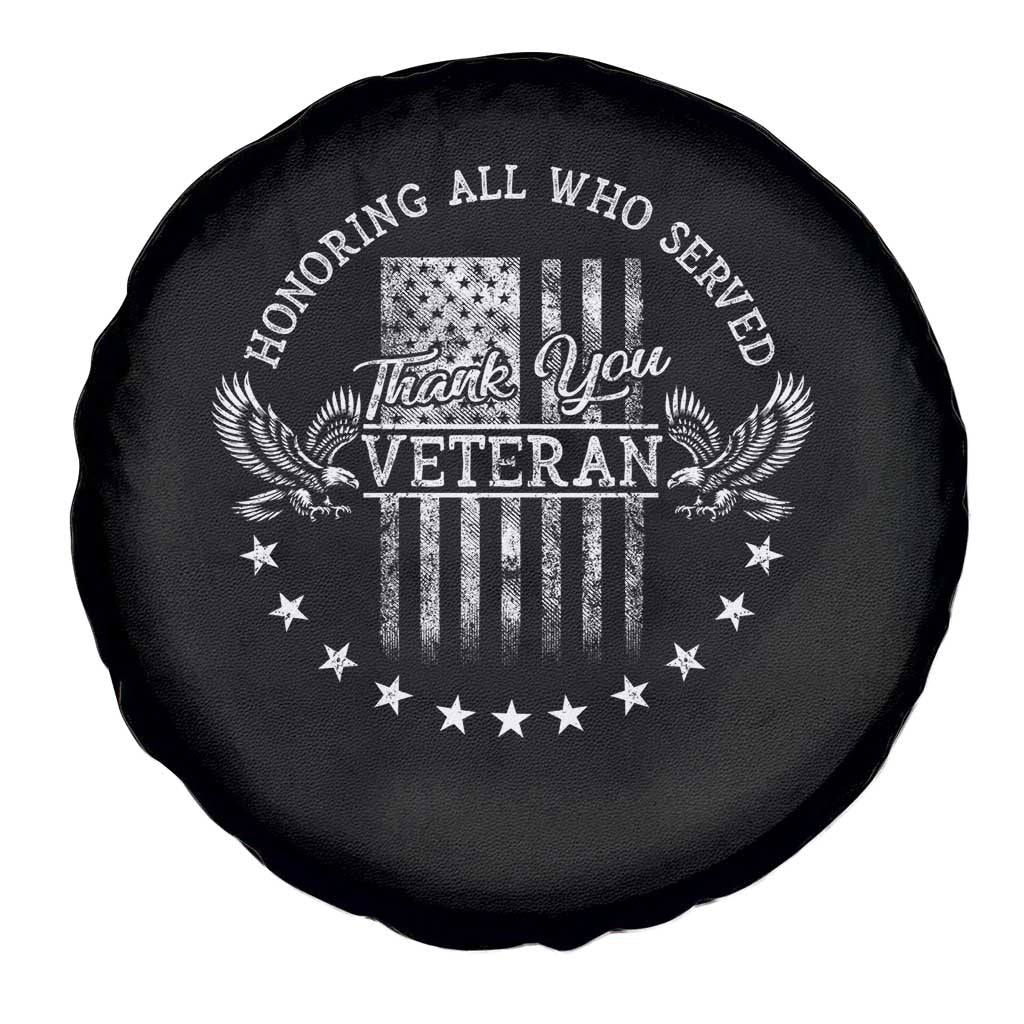 Veterans Day Spare Tire Cover Honoring All Who Served Thank You