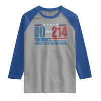 DD-214 Veteran Raglan Shirt America's True Form Of Freedom