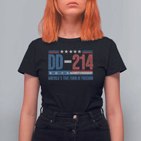 DD-214 Veteran T Shirt For Women America's True Form Of Freedom - Wonder Print Shop
