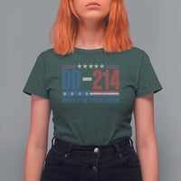 DD-214 Veteran T Shirt For Women America's True Form Of Freedom - Wonder Print Shop