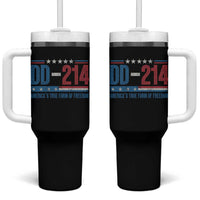 DD-214 Veteran Tumbler With Handle America's True Form Of Freedom