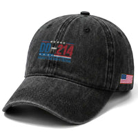 DD-214 Veteran Washed Cotton Baseball Cap America's True Form Of Freedom