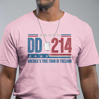 DD-214 Veteran T Shirt America's True Form Of Freedom - Wonder Print Shop
