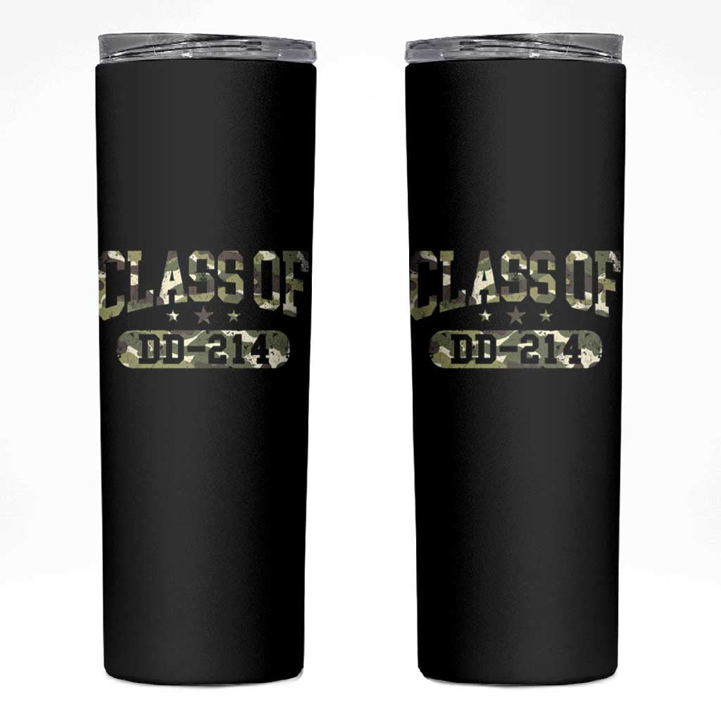 Funny Veteran Army Retirement Class Of DD-214 Skinny Tumbler