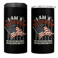 Veteran Pride 4 in 1 Can Cooler Tumbler My Oath Has No Expiration