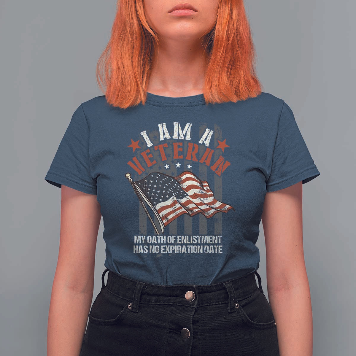 Veteran Pride T Shirt For Women My Oath Has No Expiration - Wonder Print Shop
