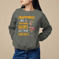 Grammingo Like A Normal Grandma Just More Fabulous Flamingo Sweatshirt - Wonder Print Shop
