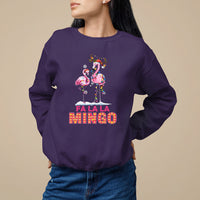 Fa La La Mingo Flamingo Hawaiian Retro Christmas Sweatshirt - Wonder Print Shop