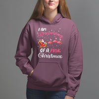 I Am Dreaming Of A Pink Christmas Santa Flamingo Hoodie - Wonder Print Shop