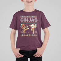 Ginjas Gingerbread Ninjas Funny Christmas T Shirt For Kid - Wonder Print Shop