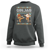 Ginjas Gingerbread Ninjas Funny Christmas Sweatshirt - Wonder Print Shop
