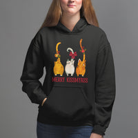 Merry Kissmyass Funny Cat Christmas Hoodie - Wonder Print Shop