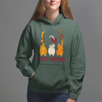 Merry Kissmyass Funny Cat Christmas Hoodie - Wonder Print Shop