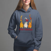 Merry Kissmyass Funny Cat Christmas Hoodie - Wonder Print Shop