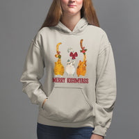 Merry Kissmyass Funny Cat Christmas Hoodie - Wonder Print Shop