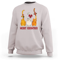 Merry Kissmyass Funny Cat Christmas Sweatshirt - Wonder Print Shop