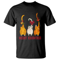 Merry Kissmyass Funny Cat Christmas T Shirt - Wonder Print Shop