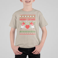 Merry Catmas Funny Cat Christmas T Shirt For Kid - Wonder Print Shop