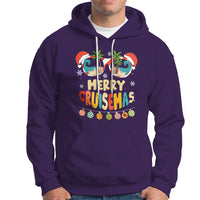 Merry Cruisemas Hawaiian Christmas Palm Tree Sunglass Hoodie - Wonder Print Shop