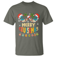 Merry Cruisemas Hawaiian Christmas Palm Tree Sunglass T Shirt - Wonder Print Shop