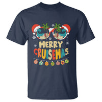 Merry Cruisemas Hawaiian Christmas Palm Tree Sunglass T Shirt - Wonder Print Shop
